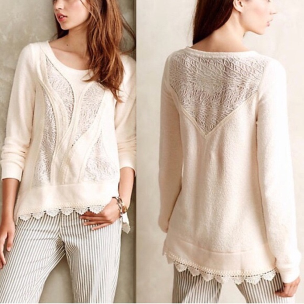 Anthropologie Angel of the North Pullover